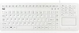 Adesso SlimTouch 270 - Antimicrobial Waterproof Touchpad Keyboard (White) - ONLINE ONLY