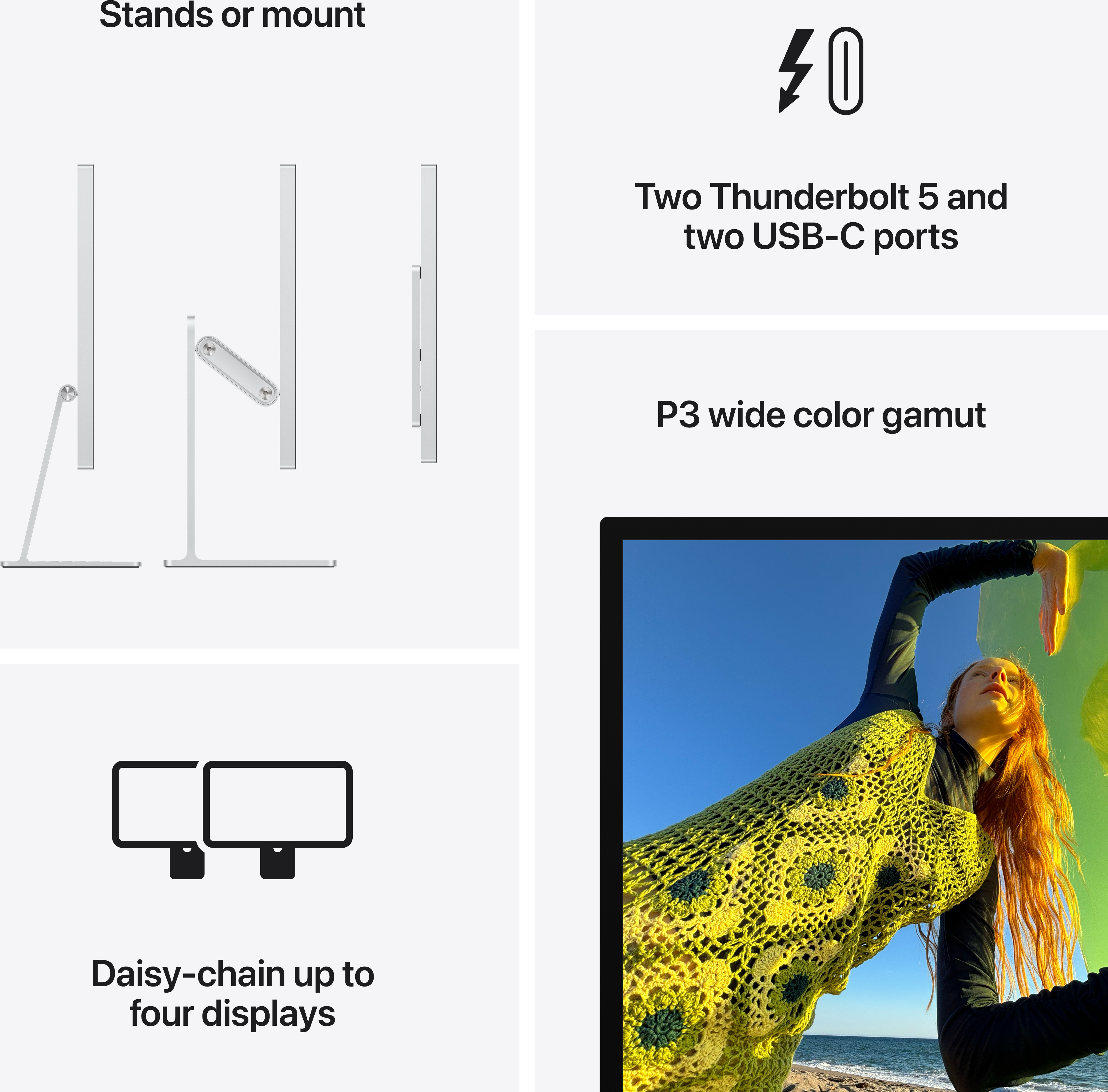 Apple Studio Display - Nano-texture glass - Tilt-adjustable stand